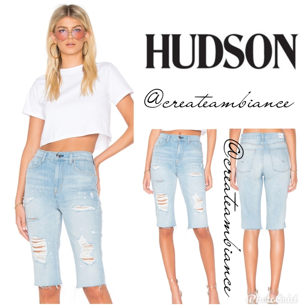 Size 24,25🔥Hudson Hi-rise Boyfriend Cutoff Shorts
